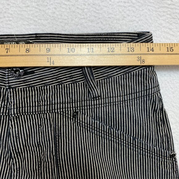 VINTAGE DIESEL Denim Pants Unisex 27 Black White Utility Achemy Reaction Y2K - Picture 6 of 12
